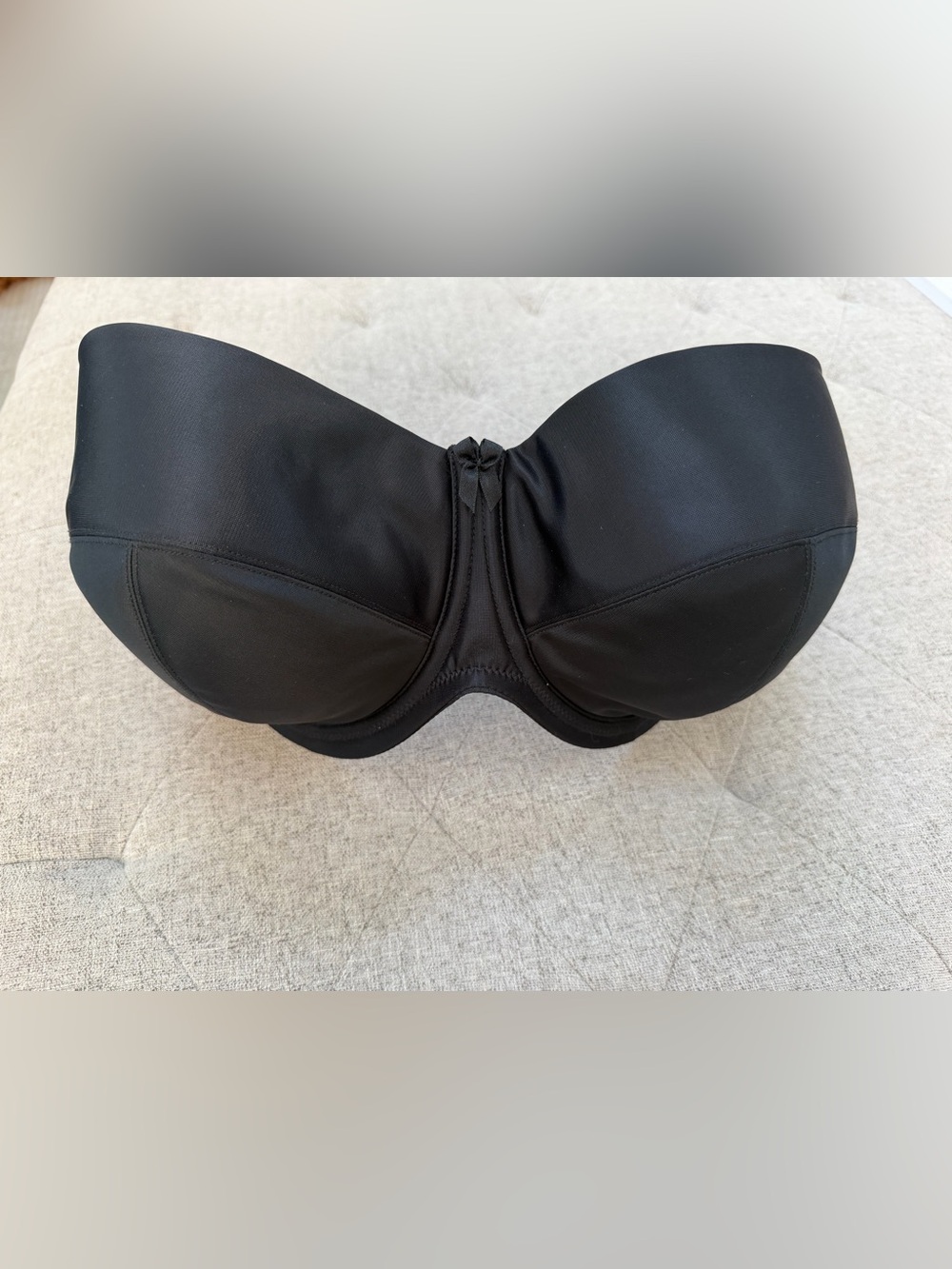 NWT PANACHE EVIE STRAPLESS BRA BLACK 36G